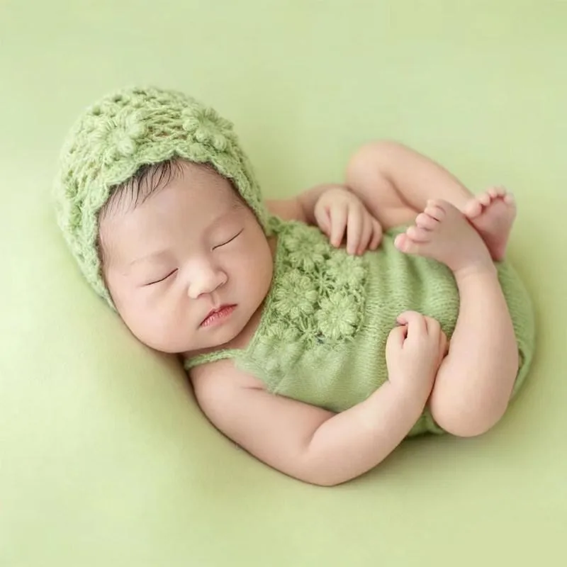 

2026Newborn mohair romper photography props,baby handmade photo clothes