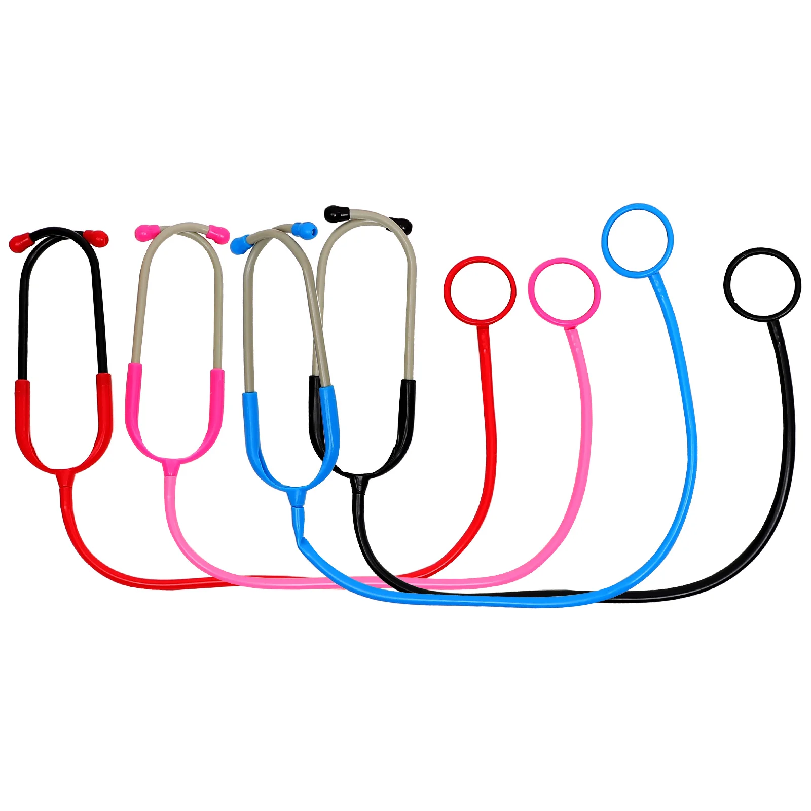 

4 Pcs Stethoscope Props Kids Clothing Plastic Halloween Game Toddler Nurse Realistic Toy Role Play