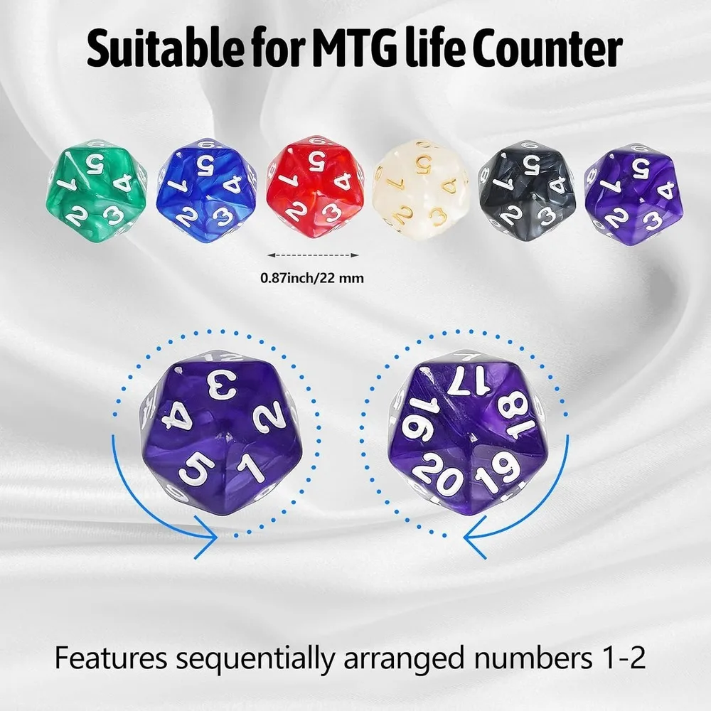 100 PCS MTG Dice Set Ability Keyword Counters +1/-1 Life Counter Shield Shaped D20 Number Dice Buff Tokens with 2
