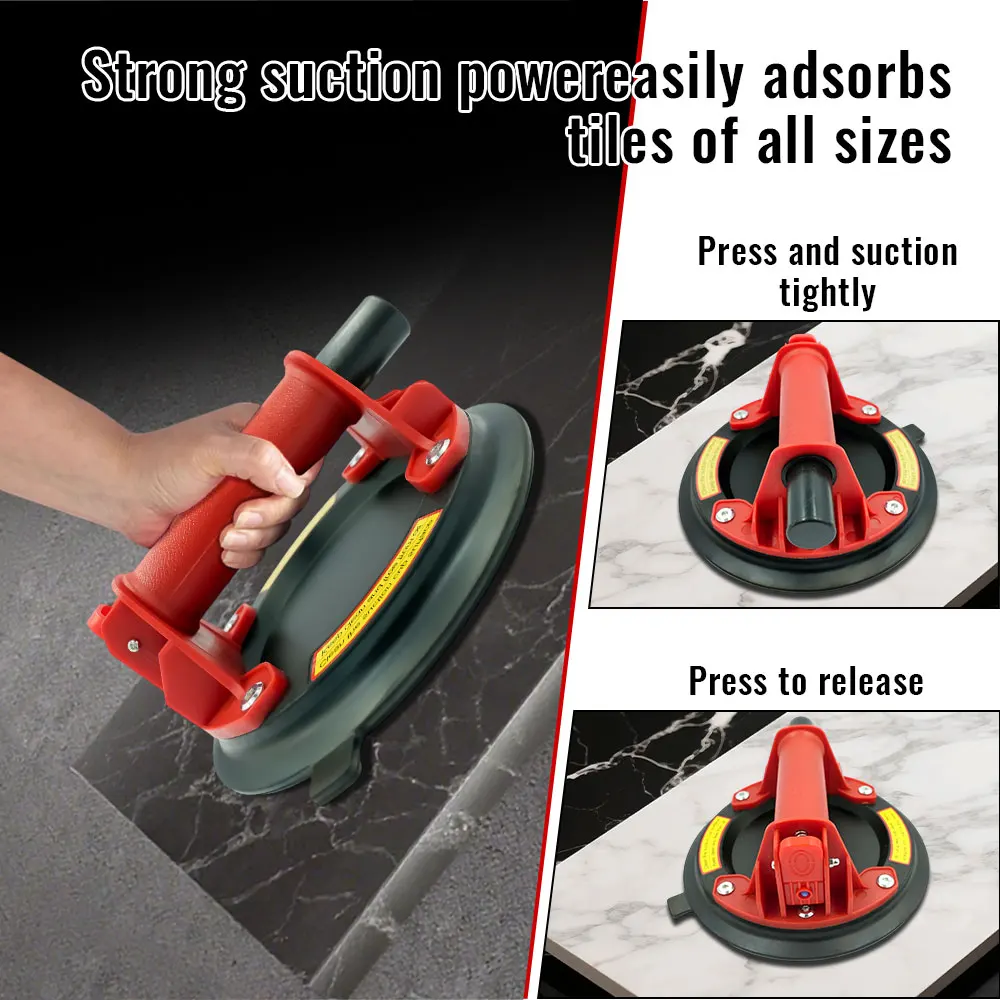 

Хит продаж: Вакуумная присоска с нагрузкой до 220 кг, сверхмощная вакуумная машина для подъема и адсорбции плитки и стекла (8 дюймов)