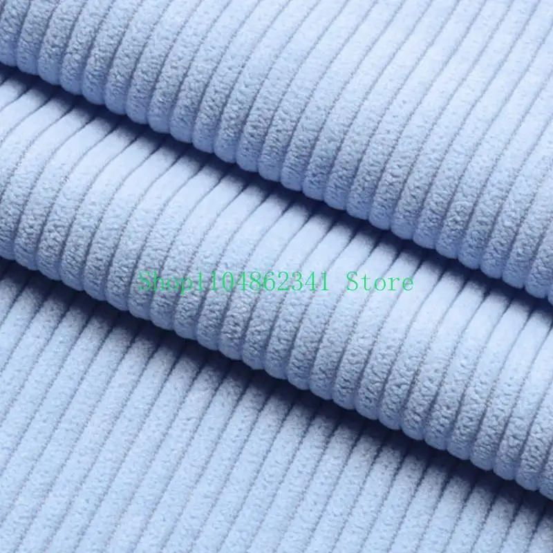 652F Comfortable Corduroy Textile Retros Styles Stripe Pattern Fabric Soft Cloth