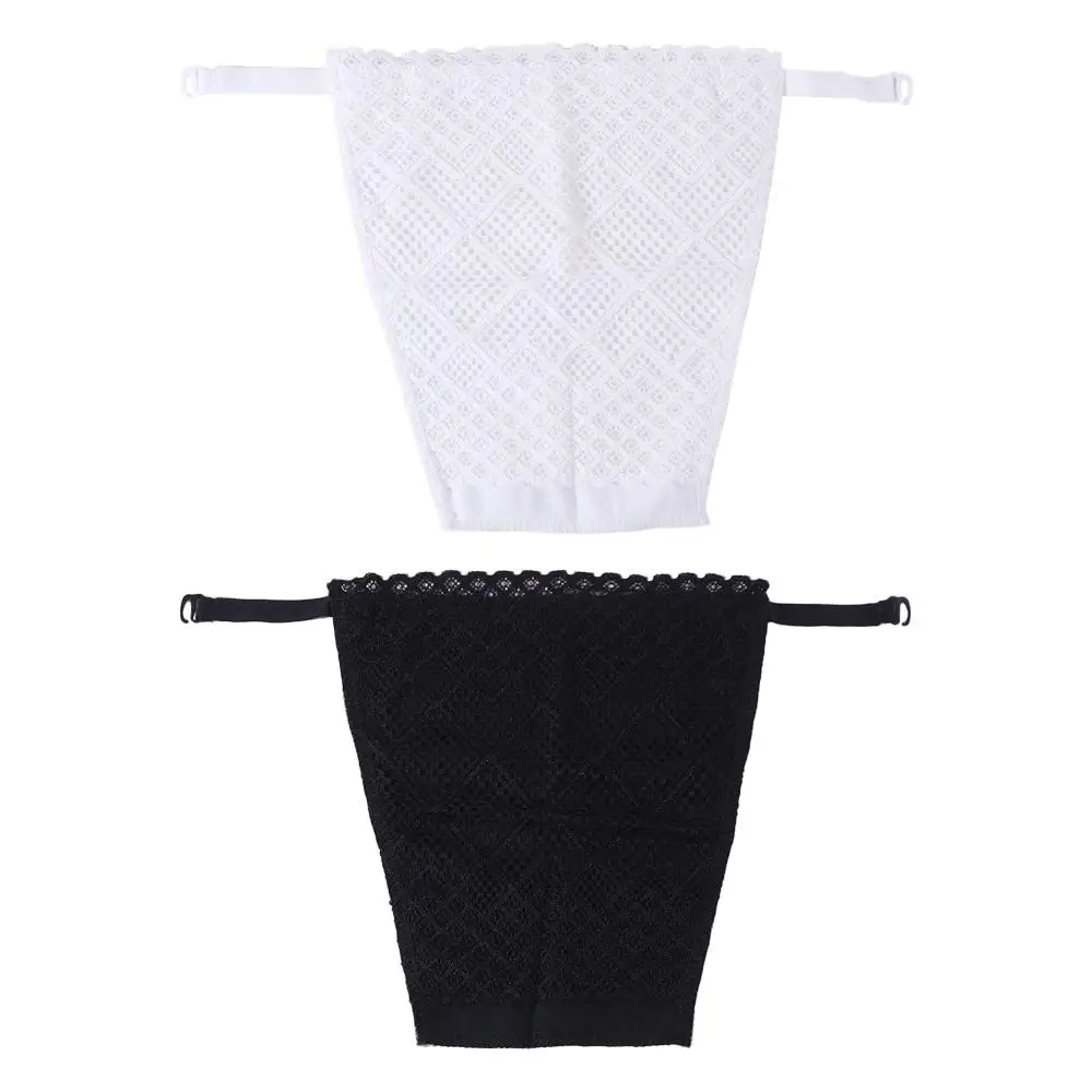 Soft Stripe Strapless Insert Wrapped Chest Mesh Double Layer Lace Anti-Glare Tube Top Invisible Intimates Accessories Show
