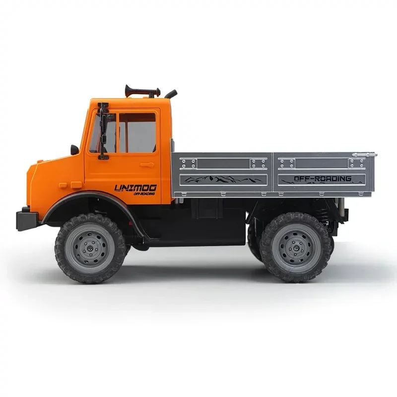 Camión todoterreno 4wd a escala 1:16 con transmisión de engranajes alta/baja y capacidad de escalada, camión de Control remoto Unimog