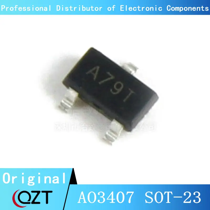 100 pcs/lot AO3407 SOT23 3407 A79T 3.6A 30V SOT-23 puce Nouveau spot