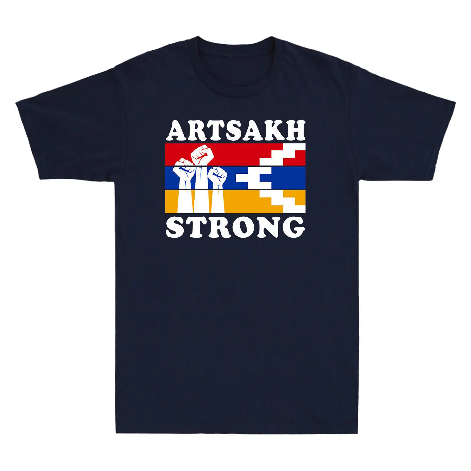 

Support Artsakh Strong T-Shirt Artsakh is Armenia Armenian Flag Cotton Shirt