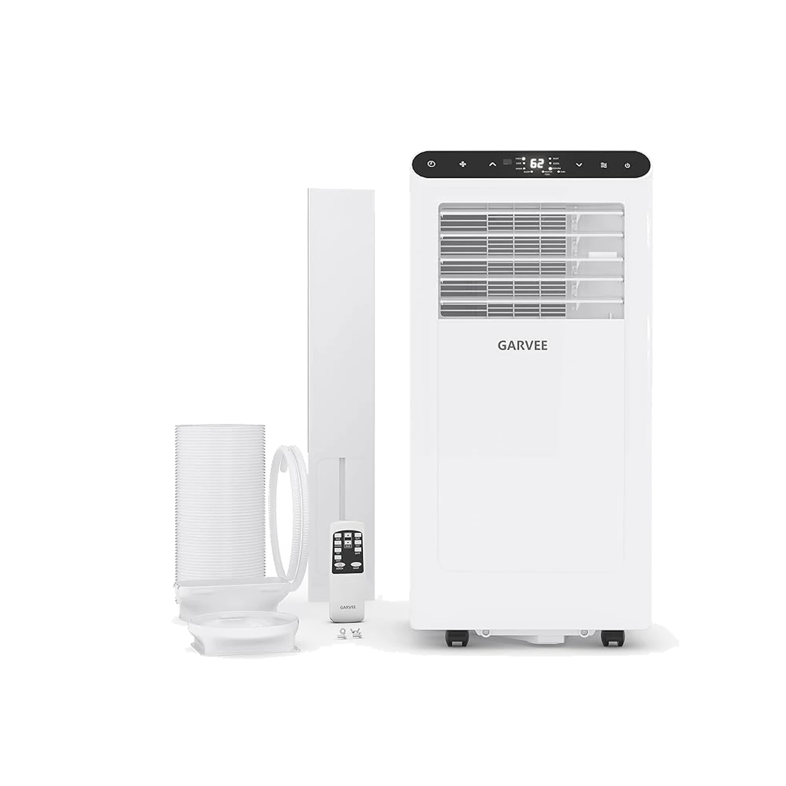 

Портативный кондиционер 8000 BTU, тихий, 3-в-1: охлаждение, осушение, таймер на 24 часа, полный комплект для установки на окно