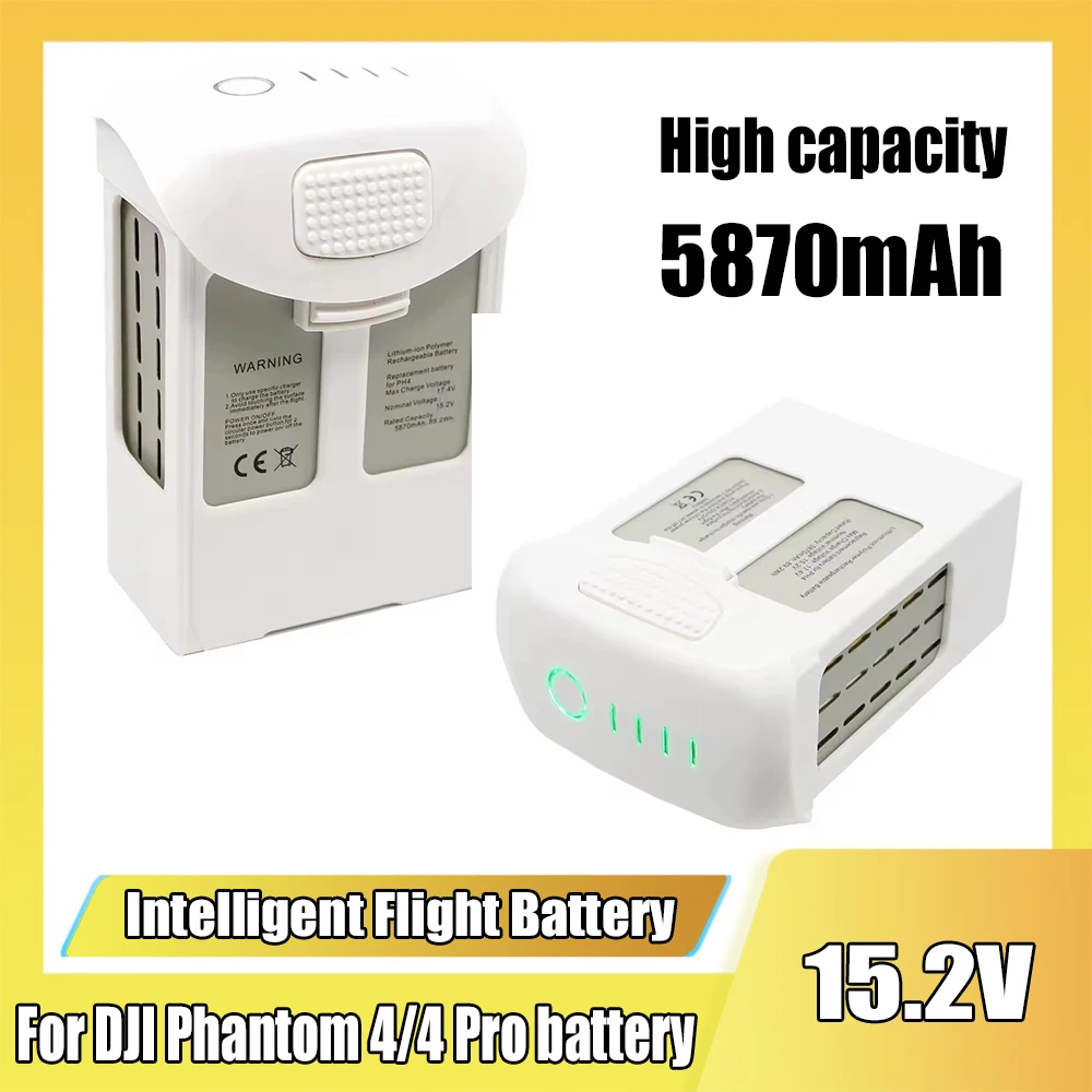 For Phantom 4 Battery Compatible Phantom 4/4 Advanced/4 Pro V2.0/4 RTK Series Drone 5870mAh 15.2V Flight Time 30 Minutes