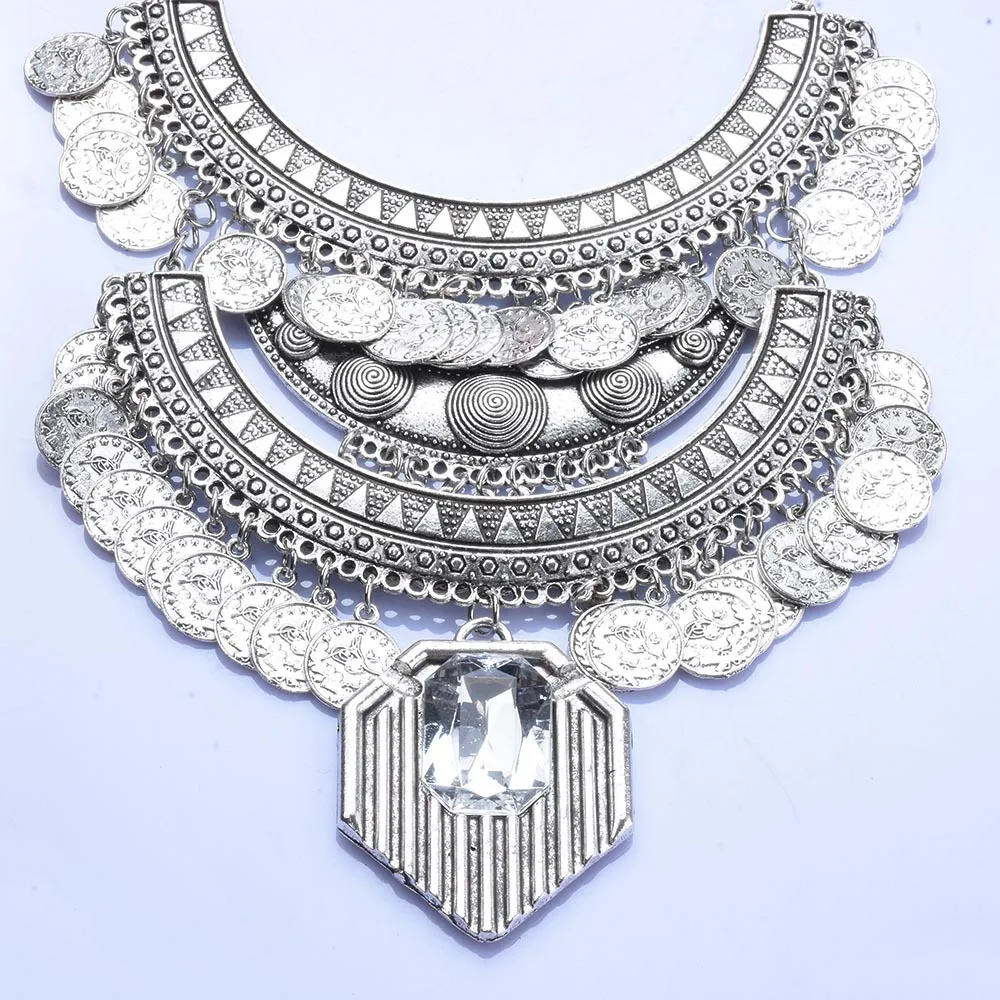 AliExpress foreign trade accessories, fashionable big-name coins, fringed necklaces, jewelry manufacturers wholesale