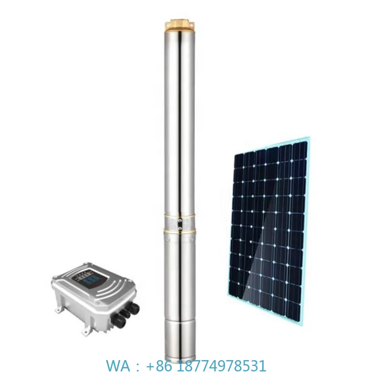 ess Steel Submersible Pump Well Pump Brushless Motor High Pressure Irrigation 3inch 4inch 6inch  Solar Water Pump DC Stainl