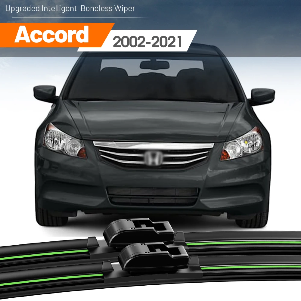 2pcs For Honda Accord 7 8 9 10 2002-2021 Front Windshield Wiper Blades 2008 2012 2014 2017 2020 Windscreen Window Accessories