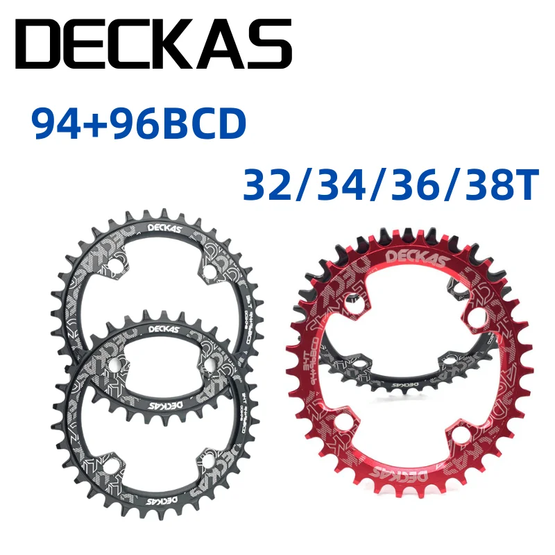 Deckas-rueda de cadena redonda/ovalada para bicicleta de montaña, corona para manivela, 94, 96, BCD, 32T, 34T, 36T, 38T, M4000, M4050, GX, NX, X1