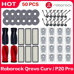 Roborock Qrevo Curv / P20 Pro Robot Vacuum Cleaner Hepa Filter Mop Cloth Dust Bag Accessories Replacement Parts
