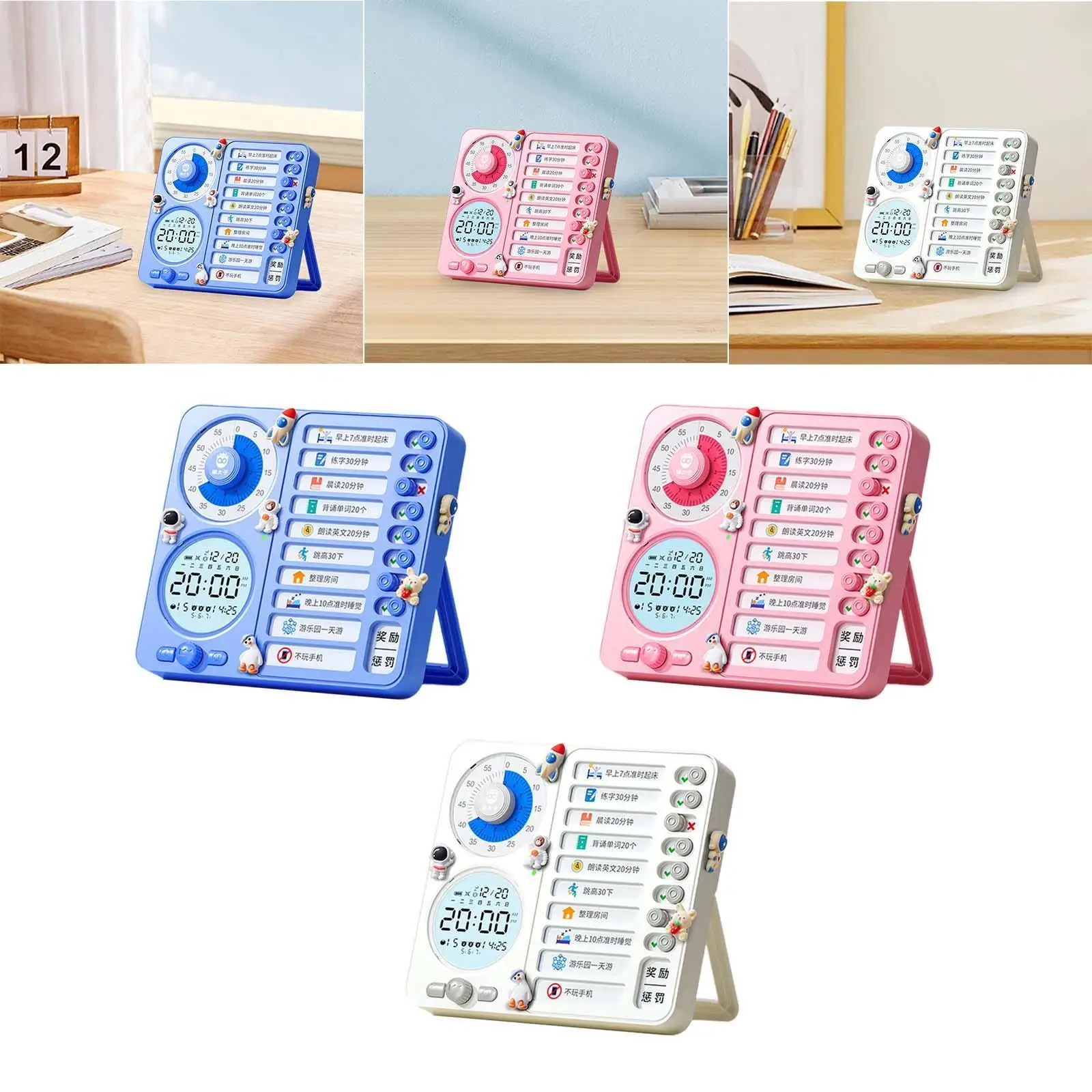 Visual Timer Oplaadbare Time Management Checklist Board Voor Office Notities