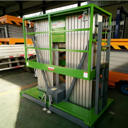 Customized Aluminum Mast Lift With 360° Rotating Basket For Precise Positioning Tasks