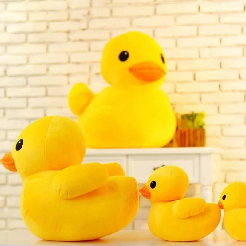 1PCS Big Yellow Duck Mini Plush Dolls Toy Cute Soft Cartoon Stuffed Animal Toys Birthday Gifts for Children Kids Baby Girl