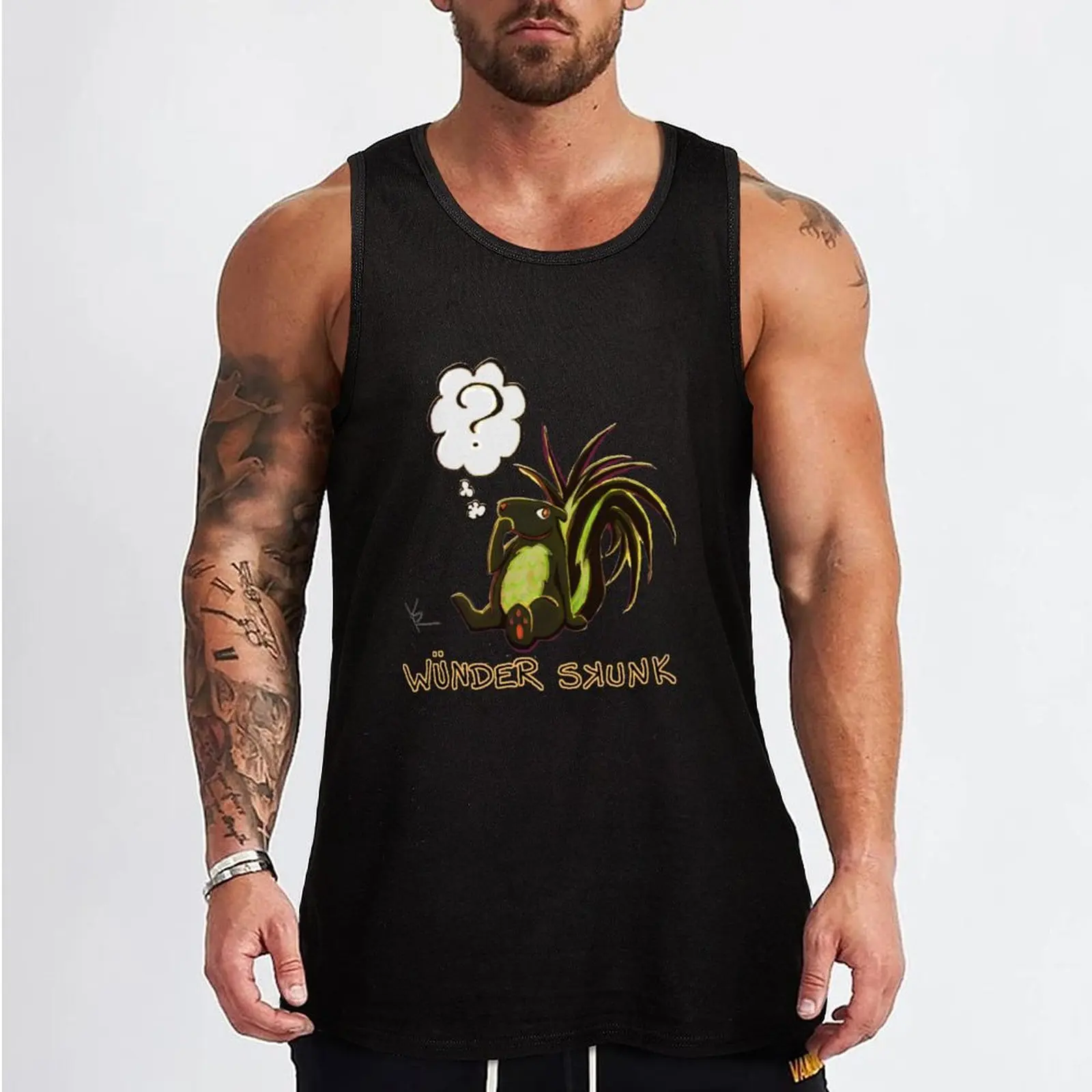 wunder skunk Tank Top Working vest gym clothing