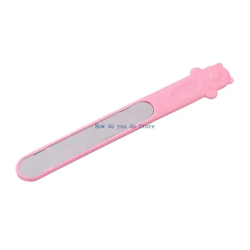 19QF أداة تشذيب أظافر الأطفال الرضع على شكل رسوم متحركة لطيفة، مبرد أظافر جميل لحديثي الولادة