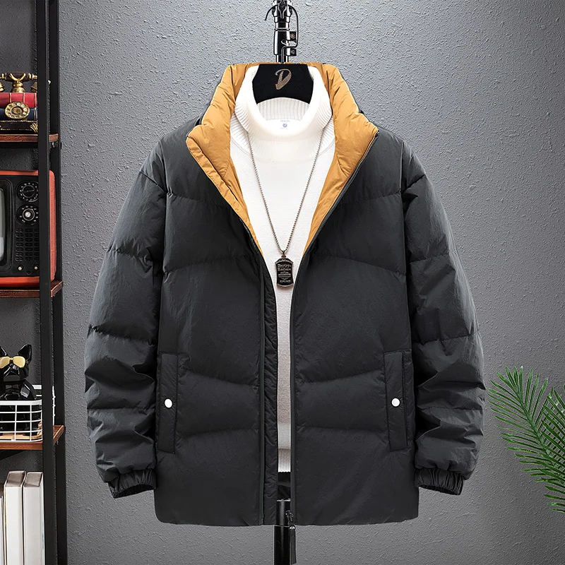 

Winter Outdoor Sports Windproof Breathable Warm Cotton-padded Jacket Comfortable, Fashionable Trendy Mens Stand-up Collar Jacket