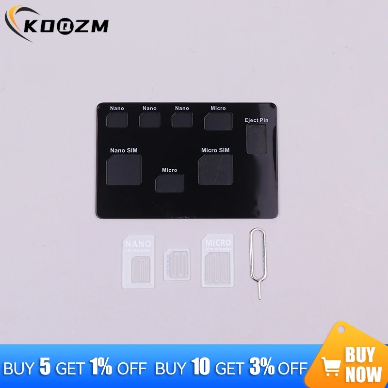 Slim SIM Card Holder And Microsd Card Case Storage And Phone Pin Included