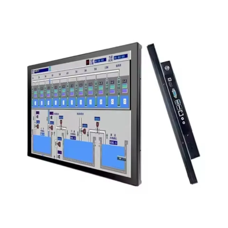 15 Fanless Industrial Embedded Touch Monitor IP65 Waterproof 10 Point Capacitive Touch Multi-System Compatibility