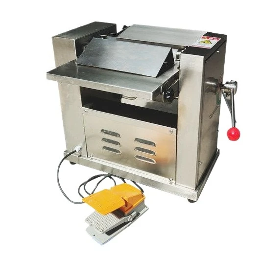 Commercial Electric Pork Skin Peeling Machine, Small Automatic Skin Separator for Pork and Fish, Fat Scraper