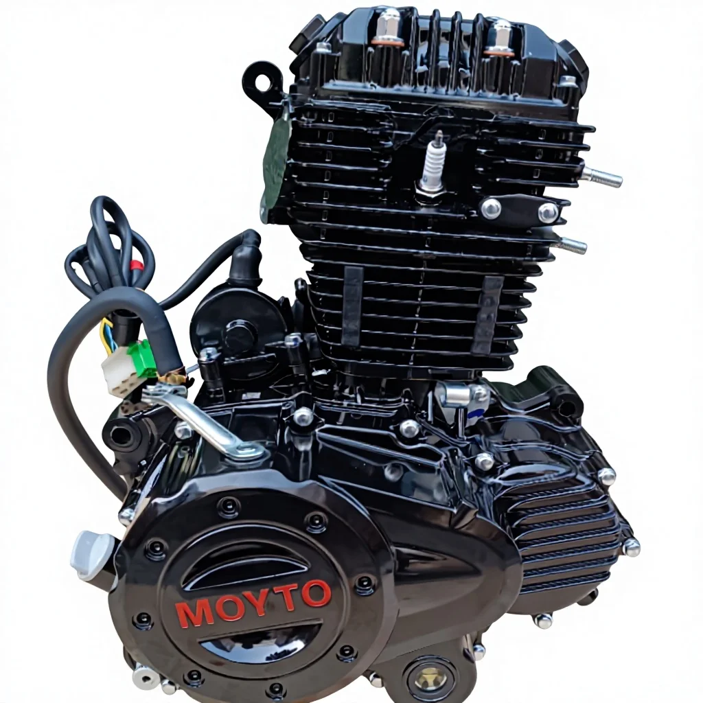 For High Power 4 Stroke Air-Cooled 1 Cylinder CB200 Engine Assembly CDI Ignition Intake Pipe/Gear Shift Lever/Start Lever New Di