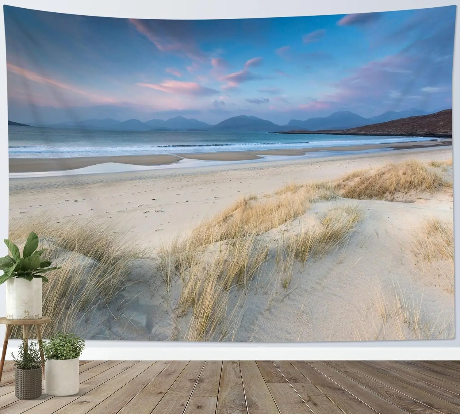 Blue Ocean Beach Tapestry Wall Hanging Tropical Beach Seaside Nature Landscape Wall Art Tapestry for Living Room College Dorm