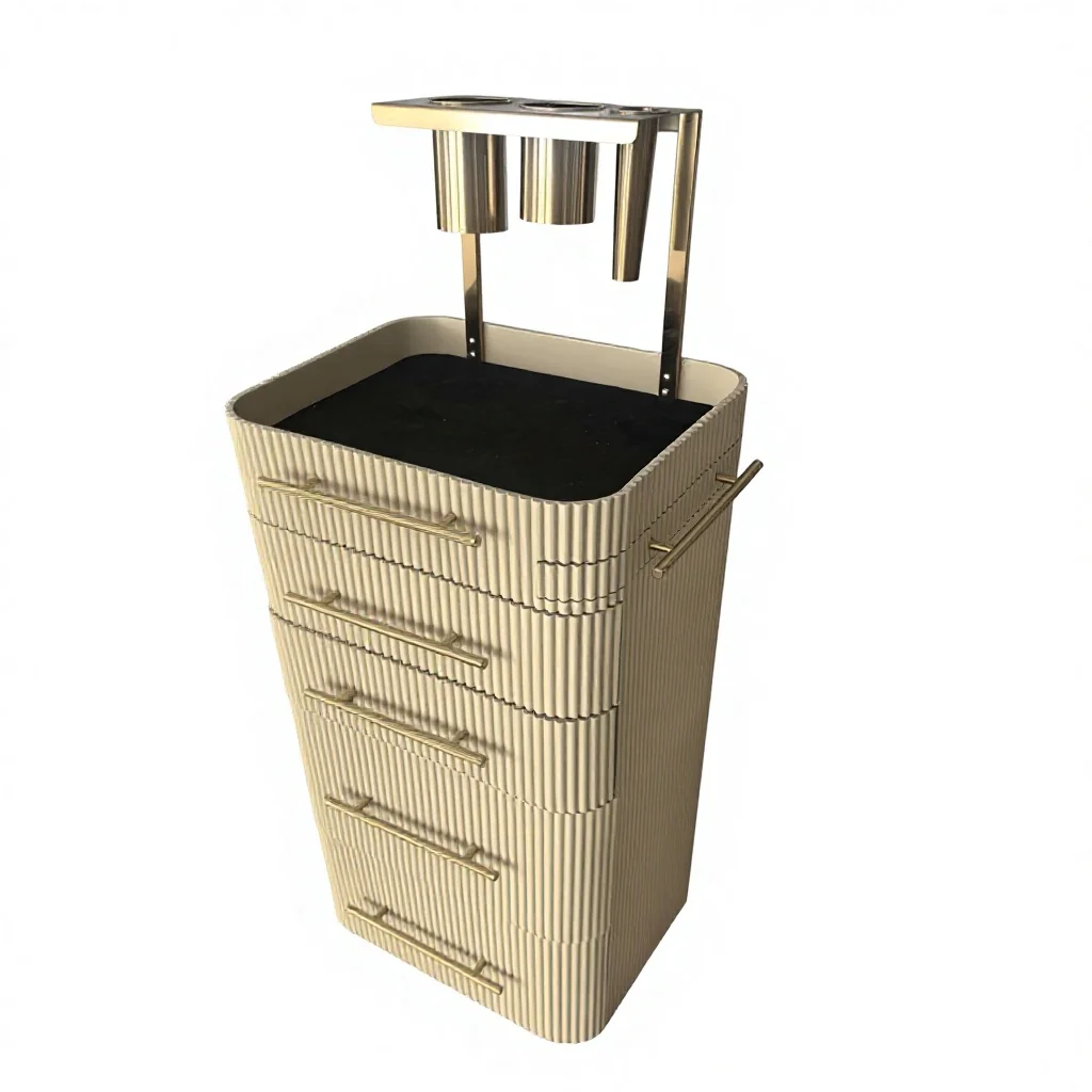 2026 Modern Design Commercial Barber Furniture Salon Workbench with Workbench Drawer