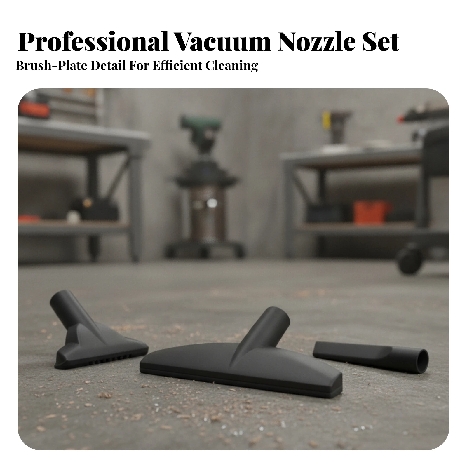 3 Pieces Crevice Tool and Floor Nozzle Set Allone-Piece Vacuum Attachment Kit Vacuum Attachment Kit with Crevice Tool Versatile