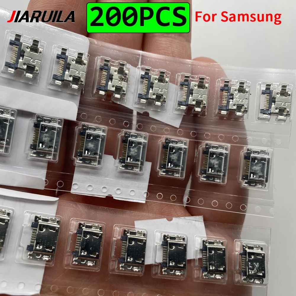 200Pcs，Micro USB Connector Charging Port Jack For Samsung J2 Pro J7 Prime Neo J6 2018 J5 Metal J4 Core J8 Plus J1 ACE J120 2016