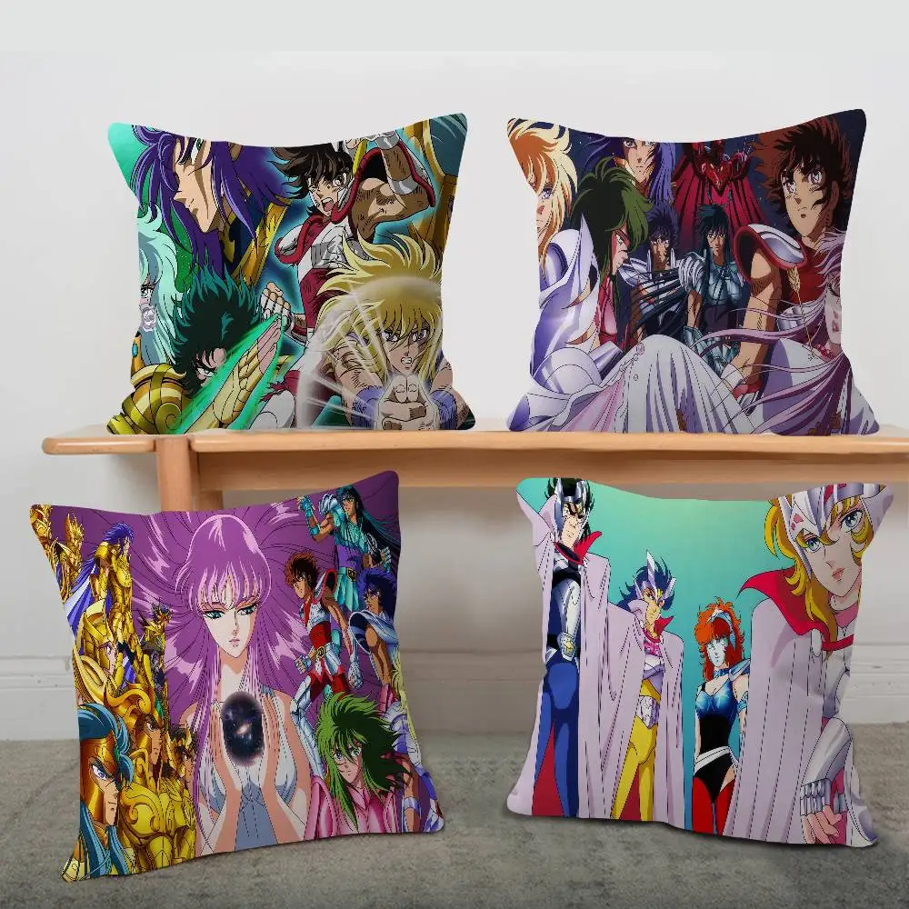 Retro Anime Saint Seiya Cushion Cover Decorative Pillow Sofa Home Decor case pillow cases