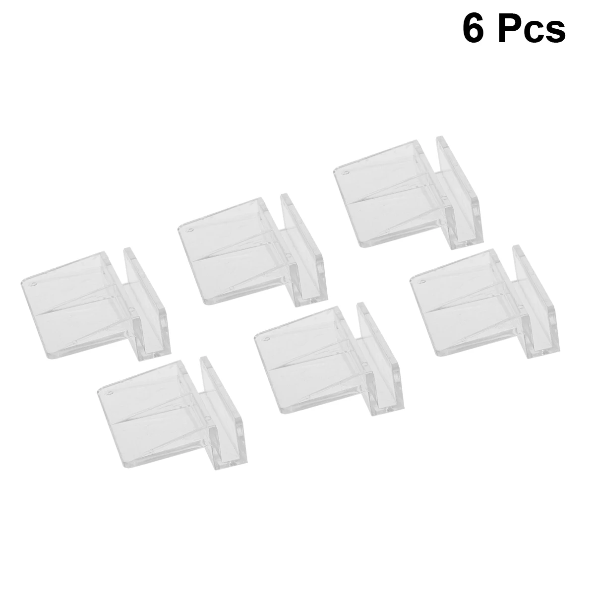 

6pcs Fish Tank Acrylic Clips Clear Color Easy Install Aquarium Glass Cover Holders Firmly Hold Hose No Slipping Fish Tank