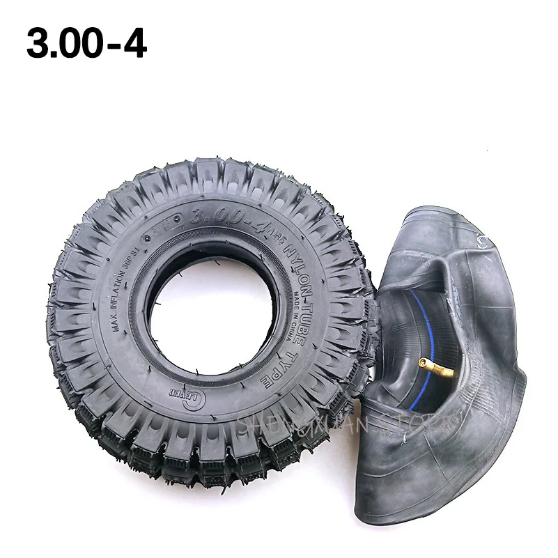 3.00-4 tires 10''x3'' Scooter tyre inner tube kit fits electric kid gas scooter wheelChair ATV and Go Kart