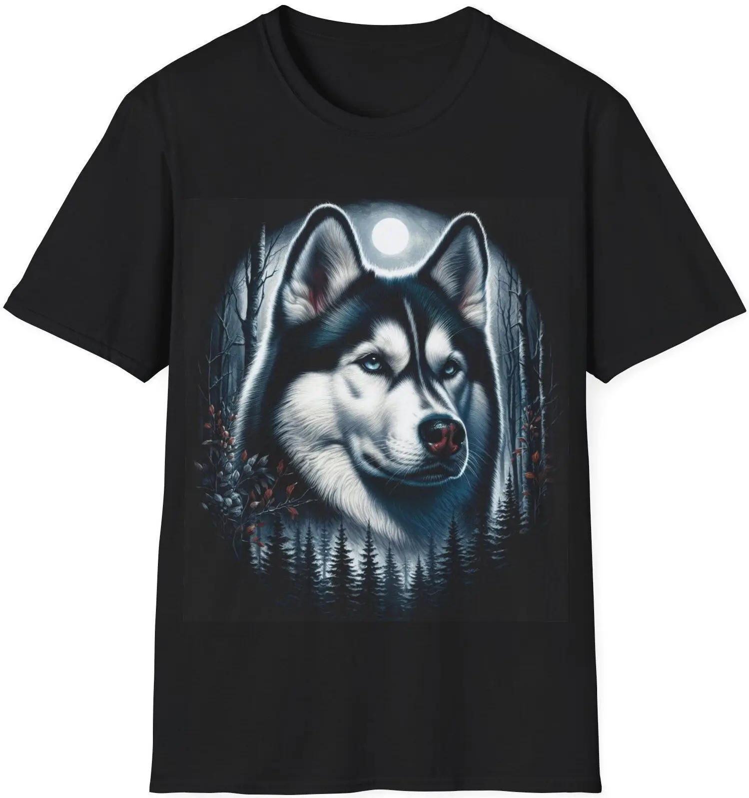 

Face Husky T-shirt, Funny Trendy Streetwear Shirt, Cute Gift For Husky Lover