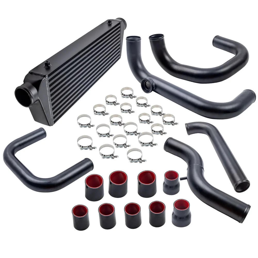 

Front Intercooler & Aluminum Pipe Duct & Coupler Kit for Honda Civic 1992-2000