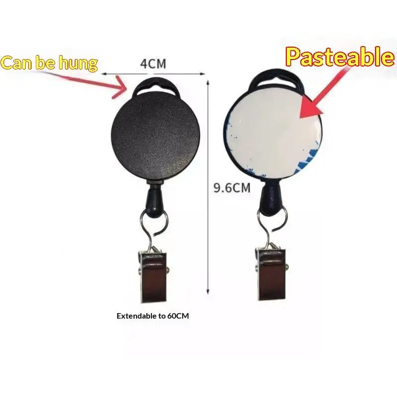 Automatic Retractable Towel Rack Self Adhesive No Drilling Wall Hanging Clip Easy Install for Home Hotel Bathroom
