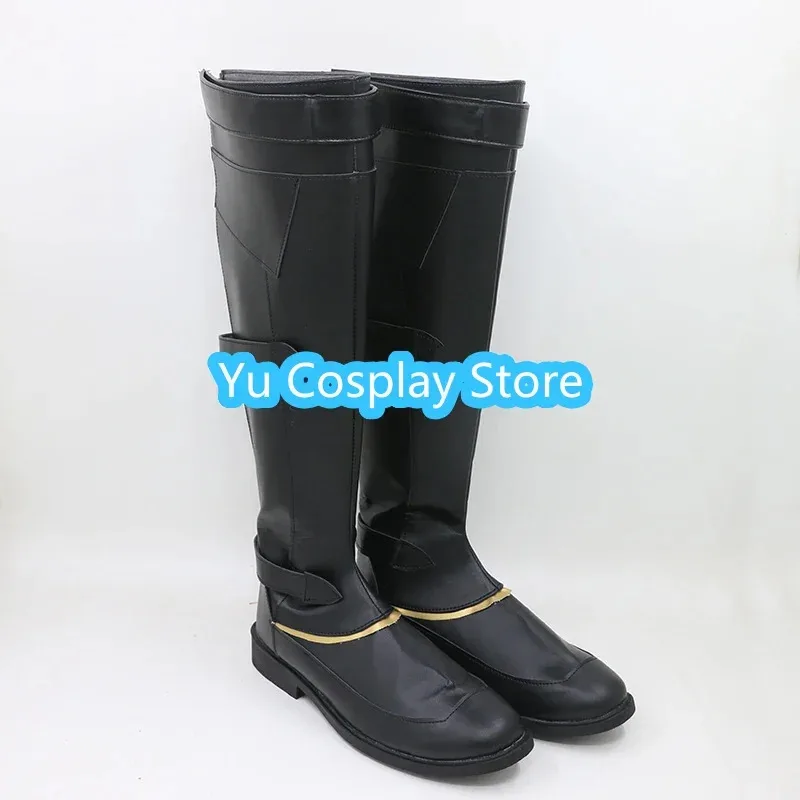 AIAI 2025Yu- Zeonn Xenoblade Cosplay Prop PU أحذية من الجلد أحذية كرنفال الهالوين مصنوعة حسب الطلب