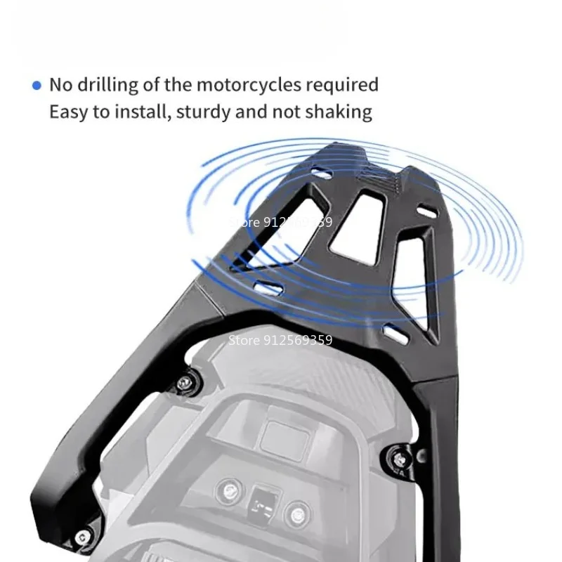 Motorcycle Accessories Fit For SYM Husky Adv 150,Aluminium Alloy Rear Luggage Rack ,Durable Cargo Rack ,Enlargement Carrier