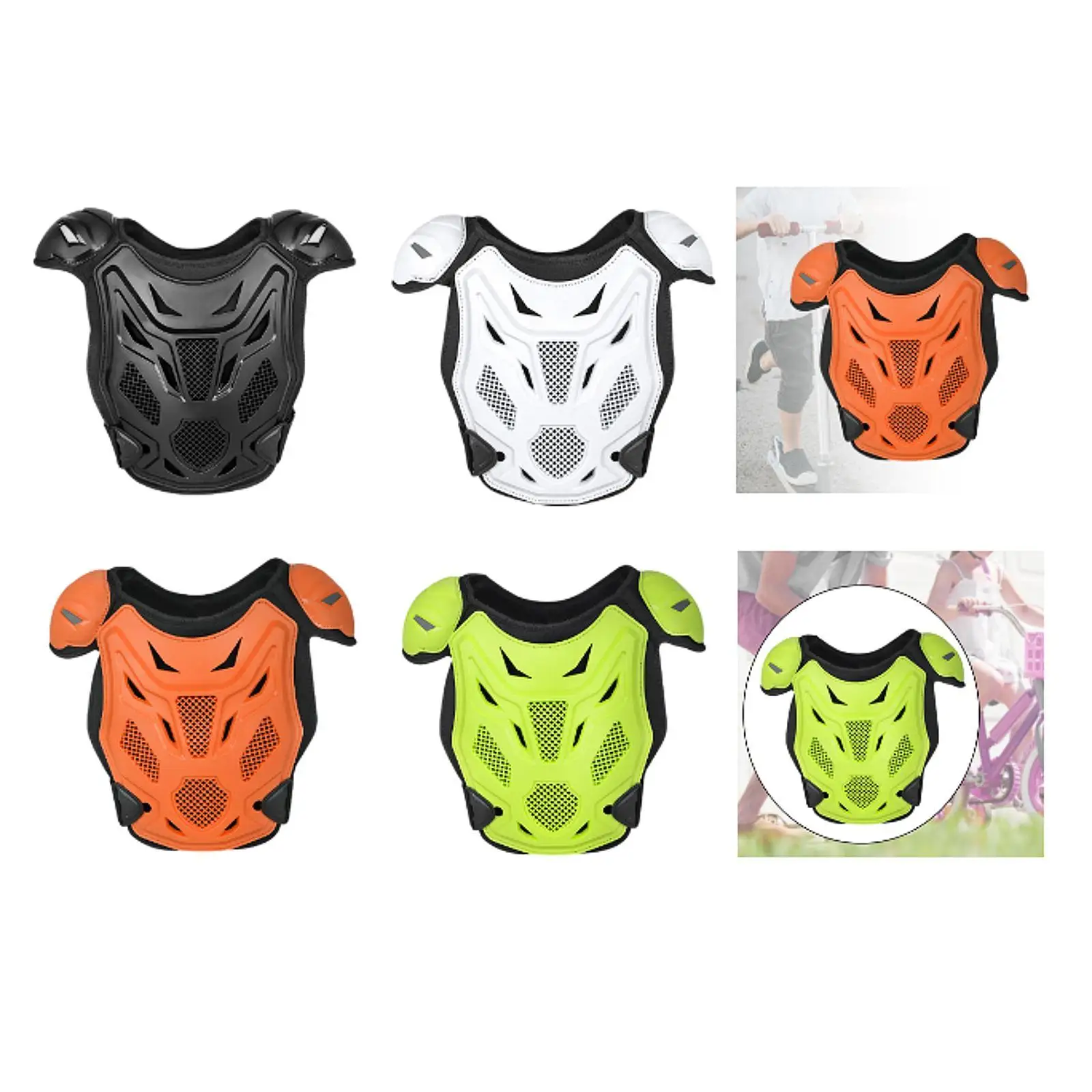 

Kids Motorcycle Armor Multipurpose Comfortable Adjustable Straps Vest