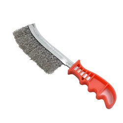 Cepillo de alambre de acero inoxidable para limpieza, eliminación de óxido de Metal, soldadura de costura, preparación de alambre de alta resistencia, cepillo de mano, cerdas de acero, óxido