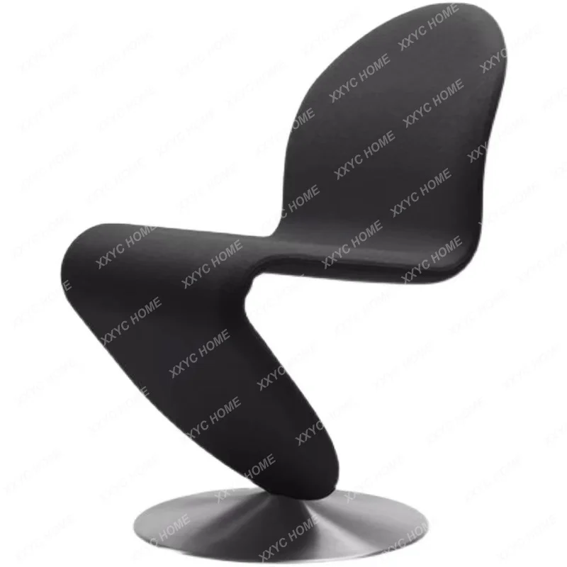 

Nordic Modern Designer Art Leisure Chair Minimalist Creative S-Type Armchair Backrest Pull Buckle Reception Conference Chair