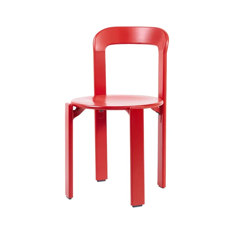 Rey Chair Nordic Beech Solid Wood Plywood Stackable Dining Chair Accent Chair Living Room Home Use Chair