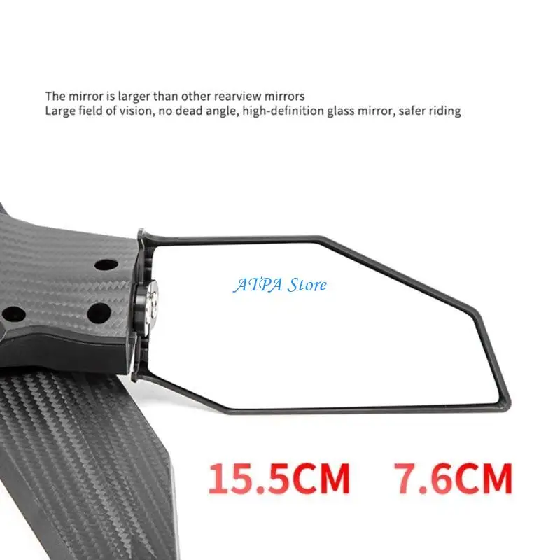 

U13C Upgraded Motorcycle Mirrors Rear View Side Mirrors Used for NMAX155 NINJA400