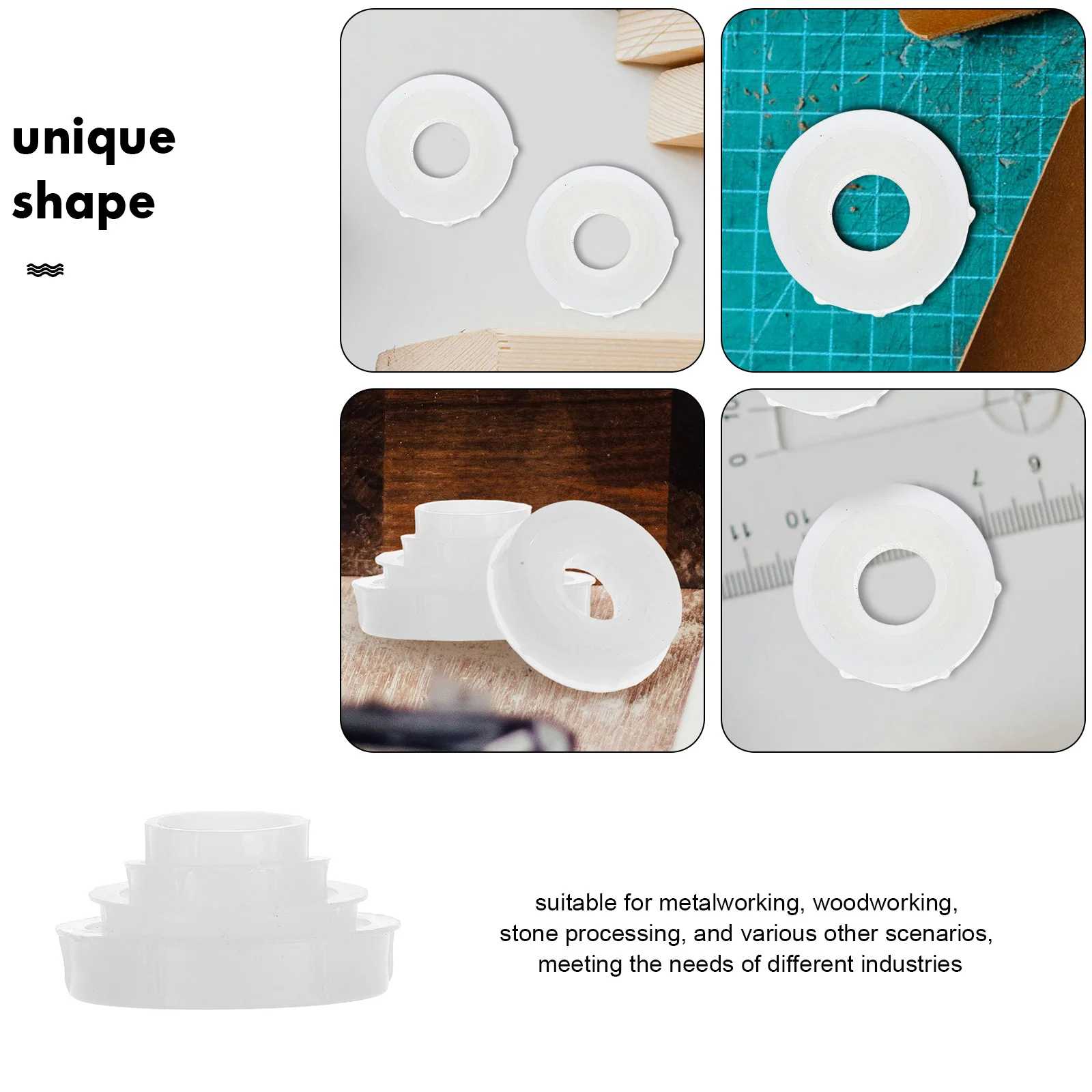 2 Sets Grinding Wheel Reducing Sleeve Adapter Bench Grinder Bushings Kit Reducer Arbor Plastic for Wheels Spacer