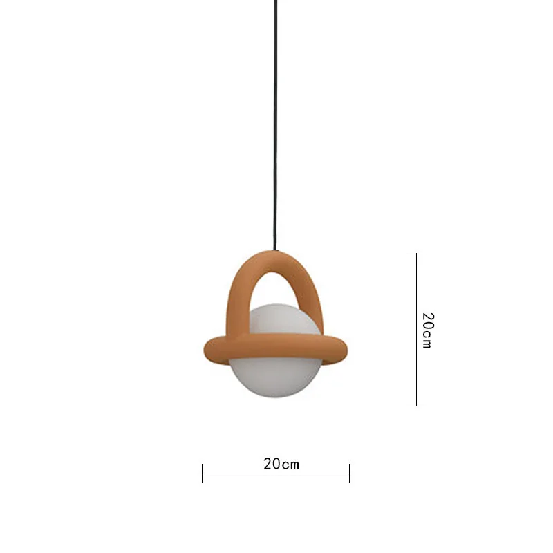 Nieuwe stijl LED-hanglampen acryl bal zwart wit groen rood geel metaal G4 lamp voor eetkamer keuken slaapkamer kantoor