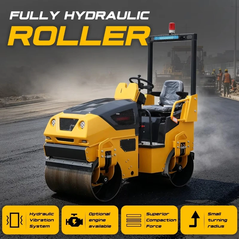 Factory Sell 1.5ton Vibratory Road Roller Machine Price