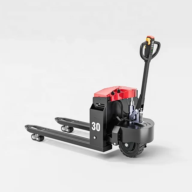 Outdoor Rough Terrain 3000kg Semi-Electric Stacker Forklift Off Road Electric Lifter Big Wheel All Terrain