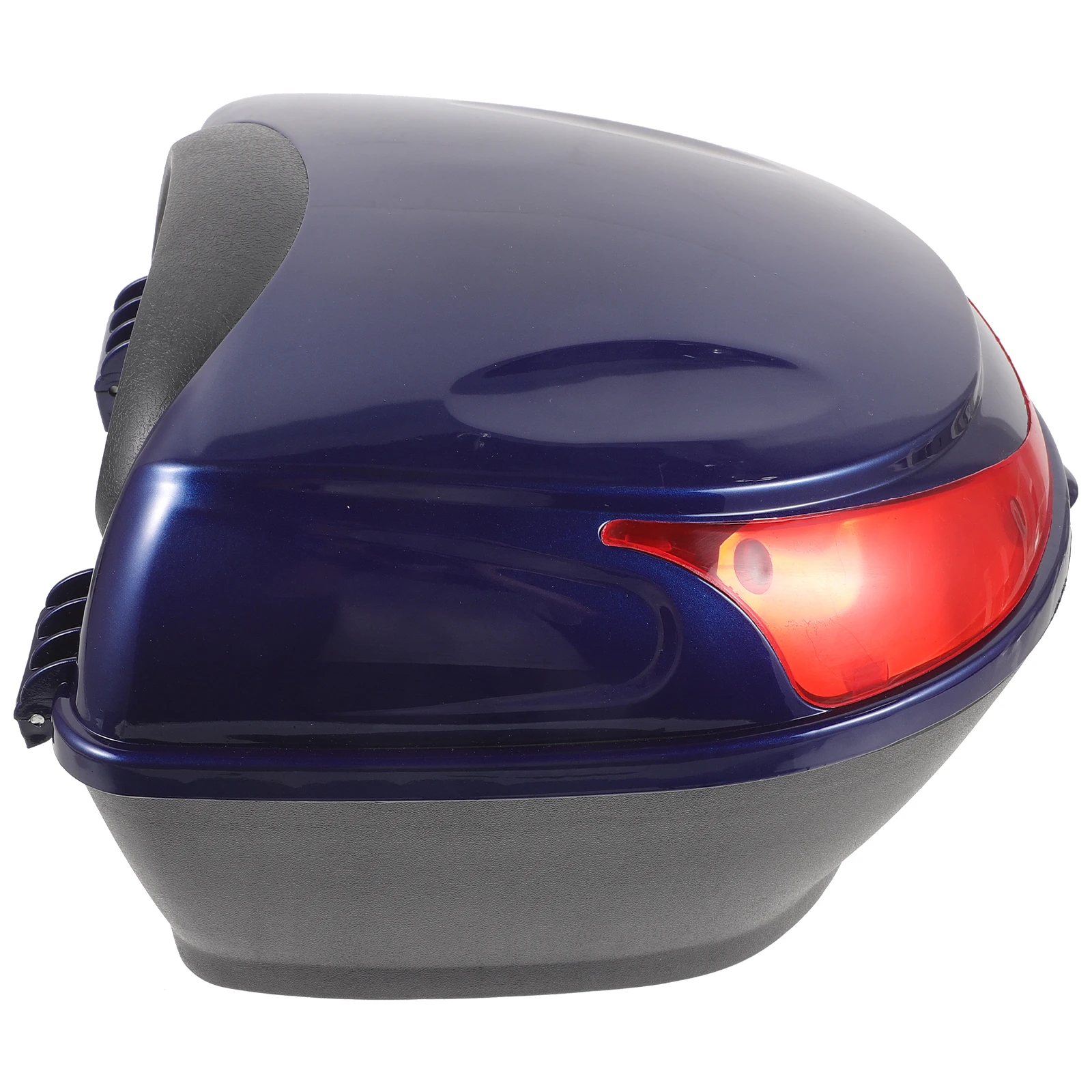 

Electric Motorcycle Trunk Tail Box Large Capacity Navy Blue Storage Scooter Luggage Case Dustproof Waterproof Easy Install Bike