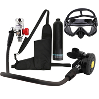 1L Diving Scuba Air Tank Aviation Aluminum Empty Oxygen Cylinder Snorkeling Breathing Device