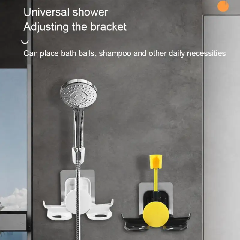 Multi-function Universal Adjustment Shower Holder Bracket Bathroom Free Punching Seamless Paste Shower Shower Head Base Bracket